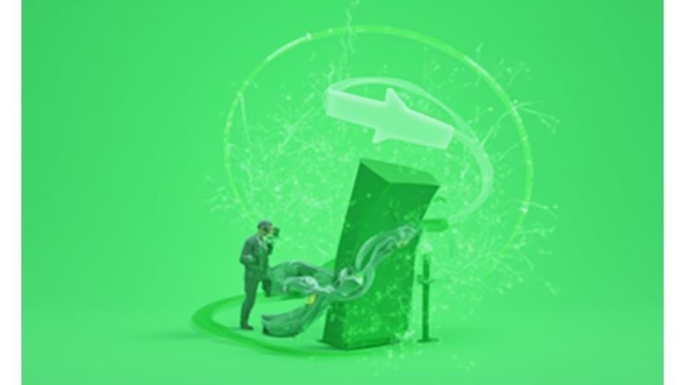 Stylized icon of a document with an arrow circling it, symbolizing continuous updates and review of policies, set against a backdrop of digital pathways, representing legal and tech evolution